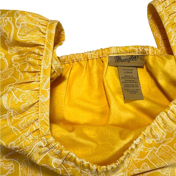WRANGLER Yellow Blouse with Cowboy Boots Print - Picture 5 of 5